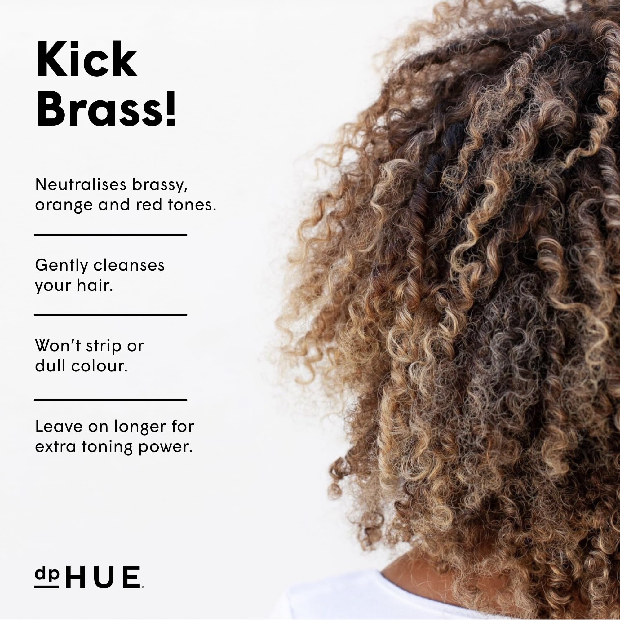 dpHUE Cool Brunette Shampoo, 8.5 oz - Blue Pigments to Neutralize Unwanted Orange, Red, Brassy Tones - Moisturizing Shampoo for Soft, Shiny Hair - Gluten-Free